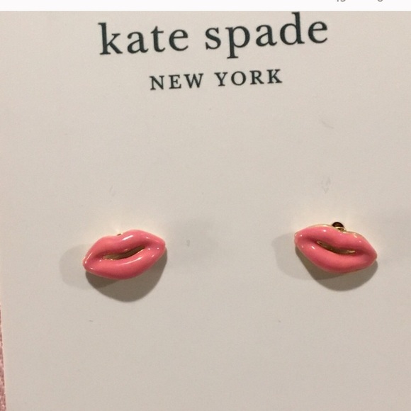 Pretty NWT Kate Spade lip earrings! - Picture 6 of 6